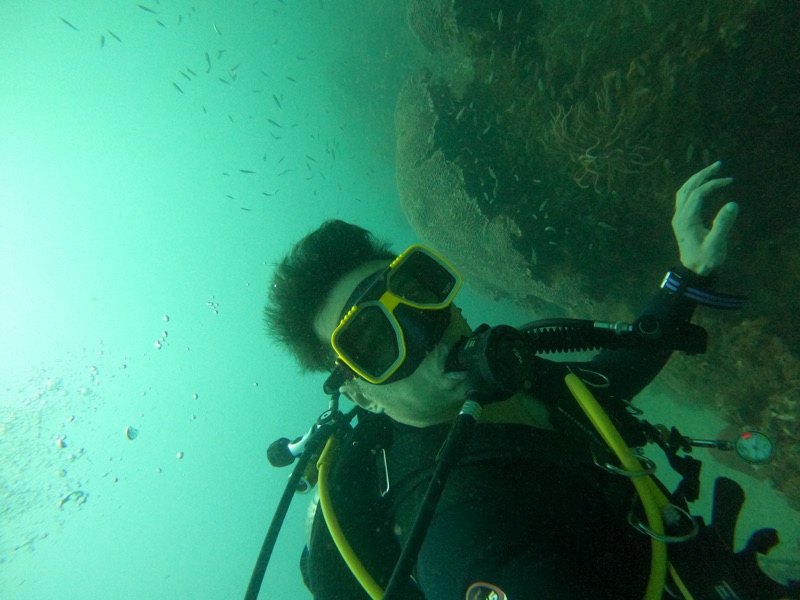 Scuba close-up
